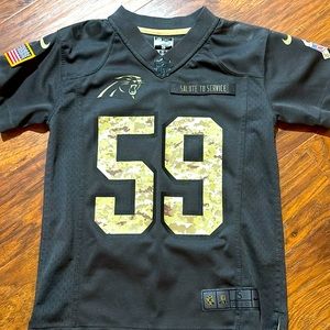 Nike salute to service children’s size S Carolina Panthers #59 jersey